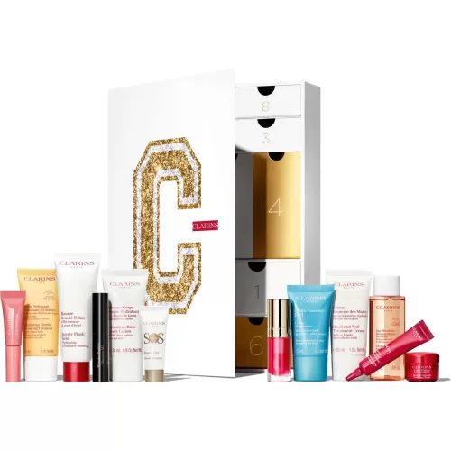 Clarins Lippenpflege-Ol^Adventskalender Mit 12 Turchen