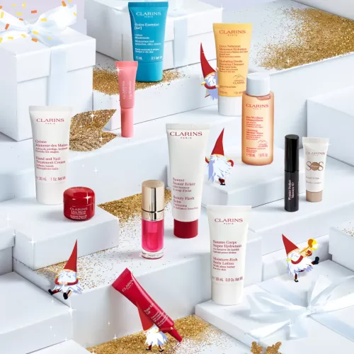 Clarins Lippenpflege-Ol^Adventskalender Mit 12 Turchen
