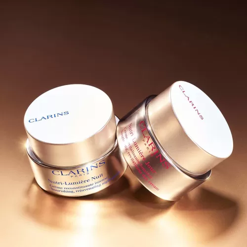 Clarins Anti-Age Pflege^Nutri-Lumiere Nuit - Nahrende, Aufbauende Anti-Age Nachtcreme - Fur Jeden Hauttyp