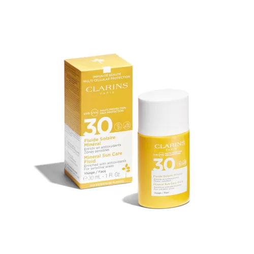 Clarins Sonnenschutz^Sonnenschutz-Fluid Fur Das Gesicht Mit Mineralischen Filtern Uva/Uvb 30